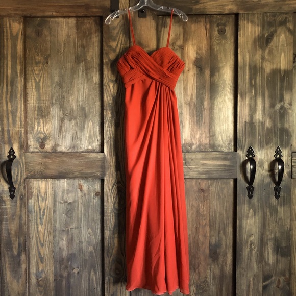 Wtoo Dresses & Skirts - Wtoo Rust Bridesmaid Dress